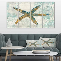 Designart - Coastal Pastel seashells III