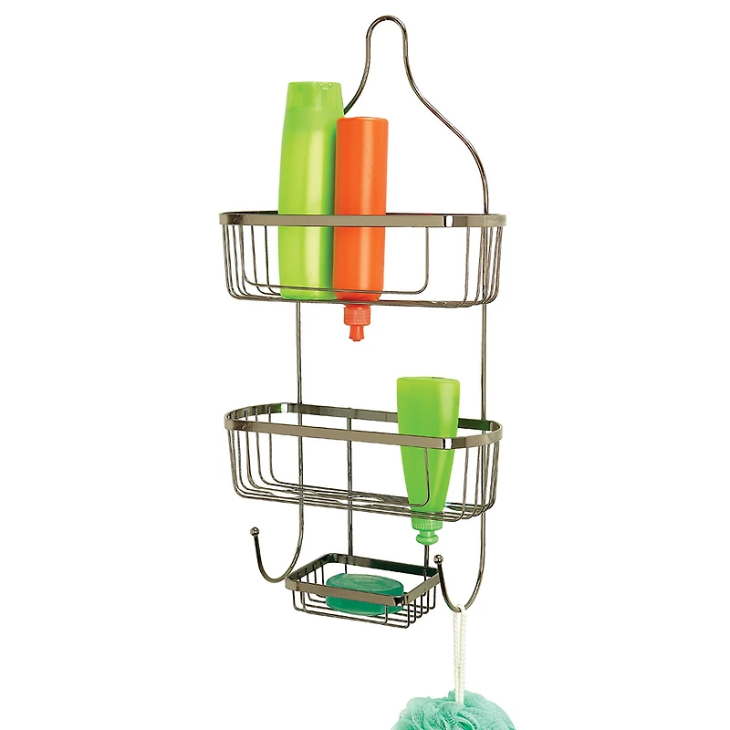 Bath Bliss Prince Design Black Onyx Shower Caddy