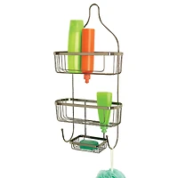 Bath Bliss Prince Design Black Onyx Shower Caddy