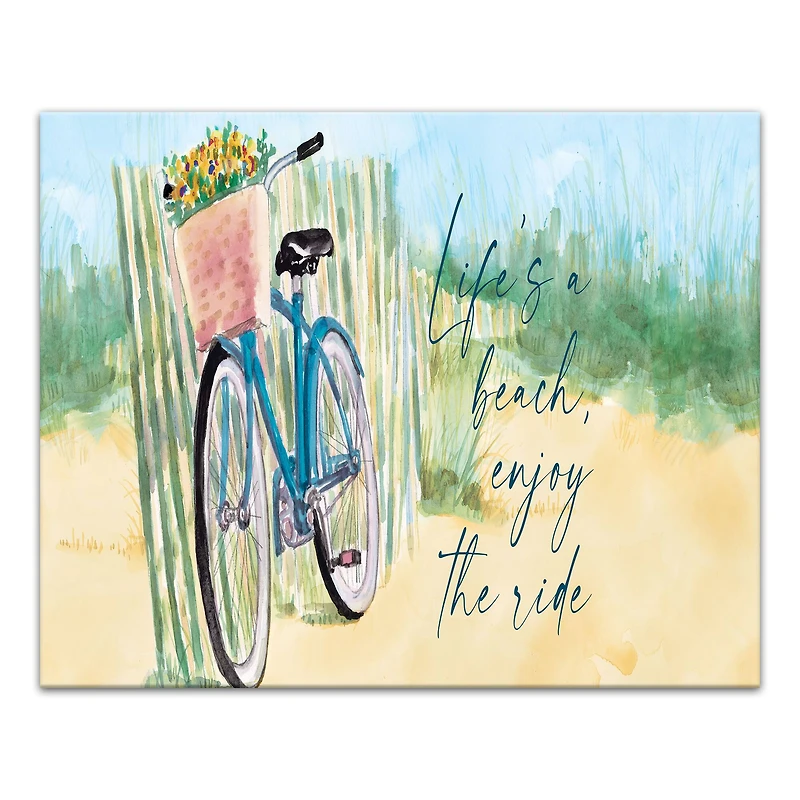 Life's A Beach 20" x 16" Canvas Wall Art