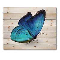 Designart - Vibrant Blue Butterfly