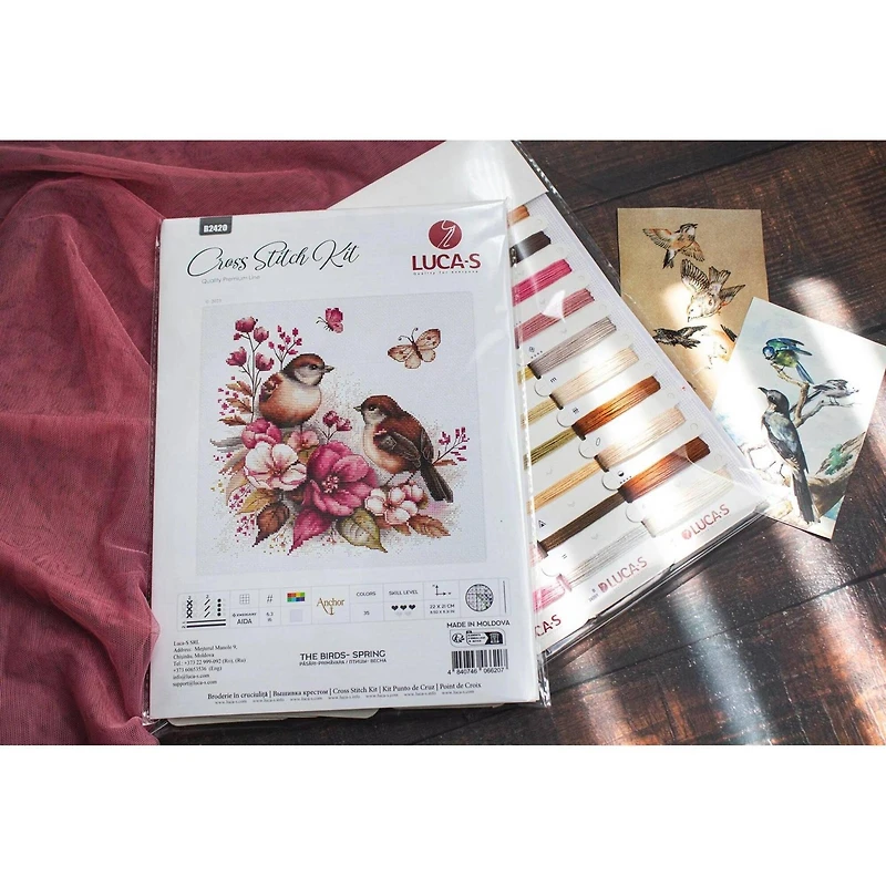 Luca-S The Birds - Spring Counted Cross Stitch Kit