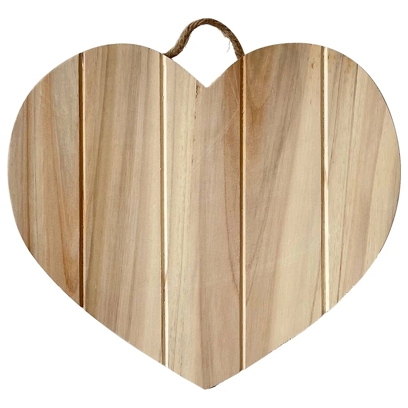 8 Pack: 11" Wood Pallet Heart Plaque by Make Market®