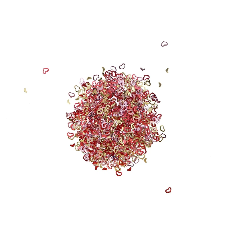 Red, Pink & Gold Heart Sequin Shapes by Creatology™