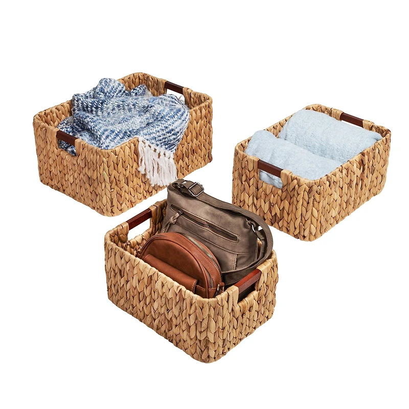 Honey Can Do Rectangular Nesting Storage Basket Set, 3ct.