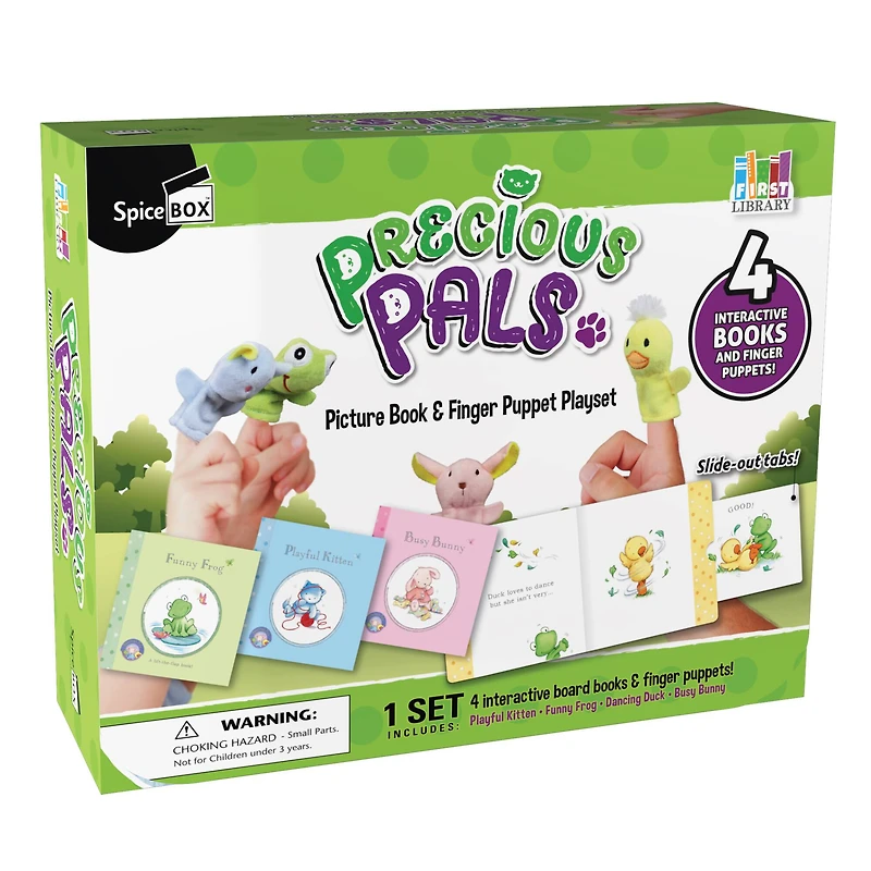 SpiceBox First Library Precious Pals Board Books Set