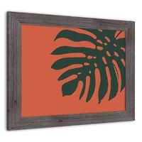 Bold Green Leaf Western Framed Print