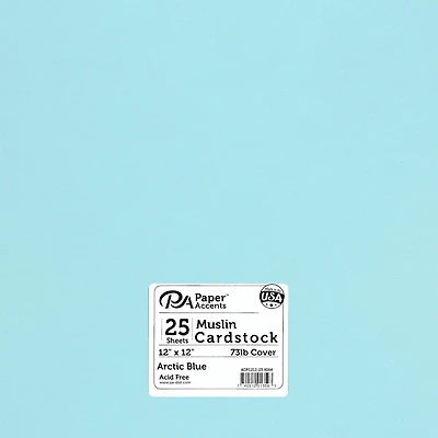 PA Paper™ Accents 12" x 12" Muslin 73lb. Cardstock