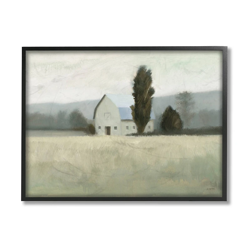 Stupell Industries Farmside Landscape Wall Accent with Black Frame