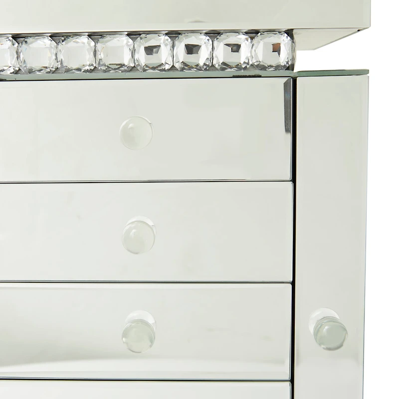 Silver Glam Jewelry Box