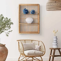 American Art Decor Bay Breeze Bamboo Shelf - 19.7" x 27.6"