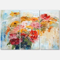 Designart - Flowers in Vase Painted