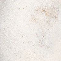 Hello Honey® 12.25" White Distressed Volcano Finish Stoneware Hanging Planter with Jute Rope Hanger