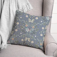 Butterfly Pattern Throw Pillow