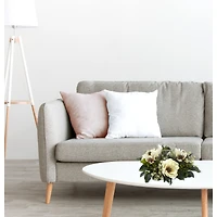 6.5" White Magnolia Silk Flower Candelabrum