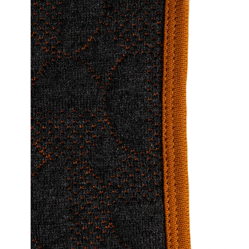 Hello Honey® Mustard & Charcoal Cotton Blend Quilted Baby Blanket