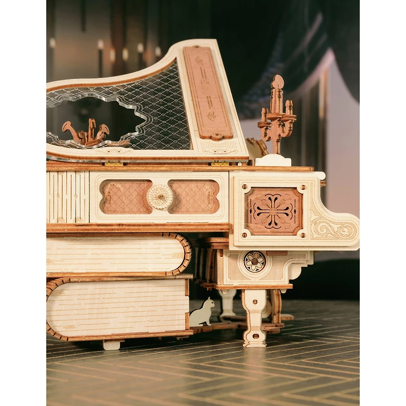 ROKR® Magic Piano Mechanical Music Box 3D Wooden Puzzle