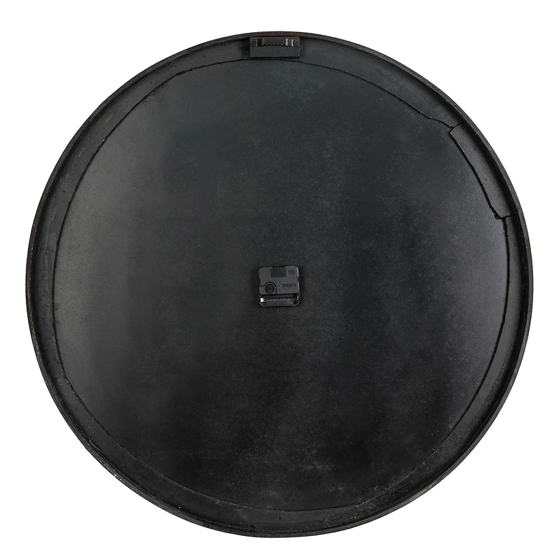 Glitzhome® 27.5" Oversized Farmhouse Wooden & Galvanized Wall Clock