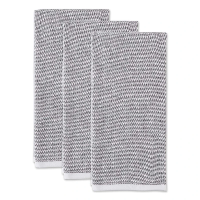 DII® Mineral Chambray Terry Dishtowels, 3ct.
