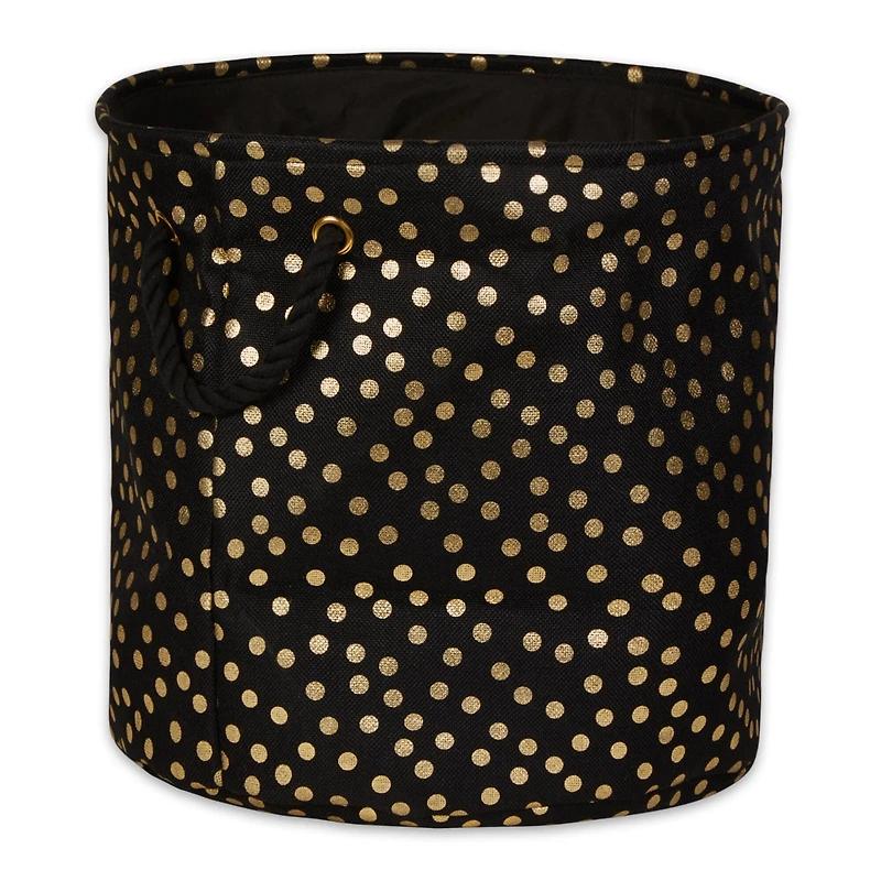 DII® 15" Round Dots Fabric Bin