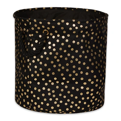 DII® 15" Round Dots Fabric Bin