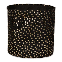 DII® 15" Round Dots Fabric Bin
