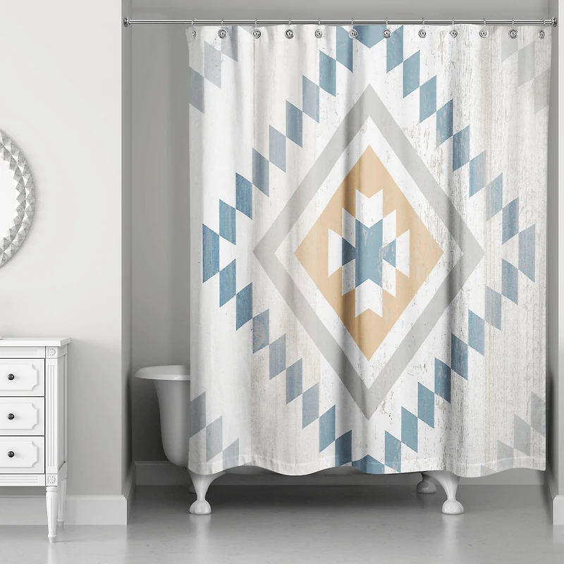 Southwest Diamond Pattern 71" x 74" Shower Curtain