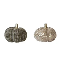 Hello Honey® Cotton Velvet and Sequin/Bouclé Pumpkin