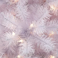 6.5ft. Pre-Lit White Pencil Northern Fir Artificial Christmas Tree, White Lights
