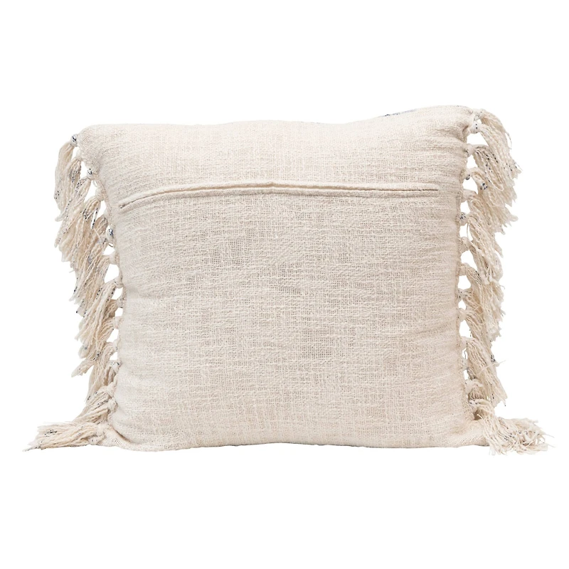 Hello Honey® Stonewashed Blue & Cream Ogee Pattern Pillow