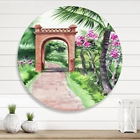 Designart - Traditional Gate In Tropical Oasis