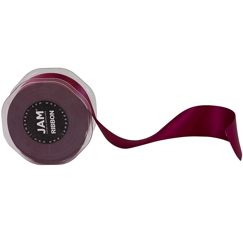 JAM Paper 1.5" x 25yd. Double Faced Satin Ribbon