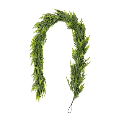 Glitzhome® 9ft Christmas Greenery PE Garland