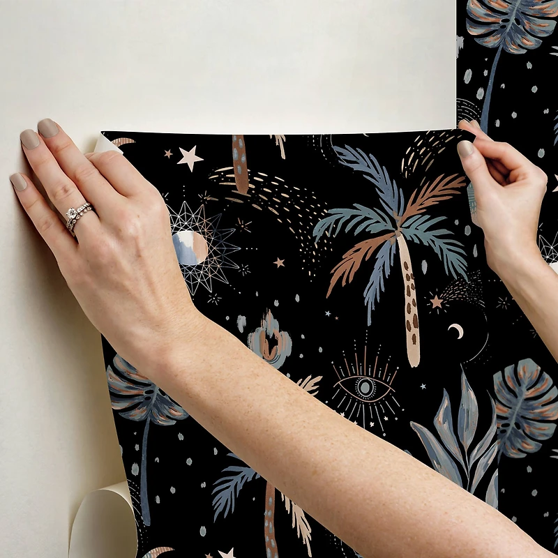 RoomMates Nuit Tropicale Peel & Stick Wallpaper