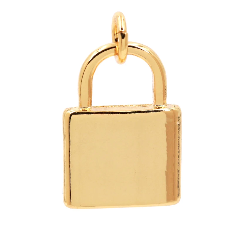 14K Gold Plated Lock Charm by Bead Landing™