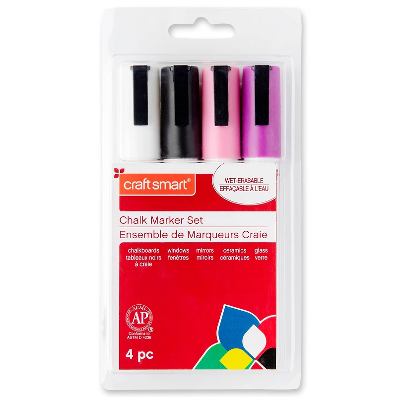 9 Packs: 4 ct. (36 total) Pink & Purple Chalk Marker Set by Craft Smart®