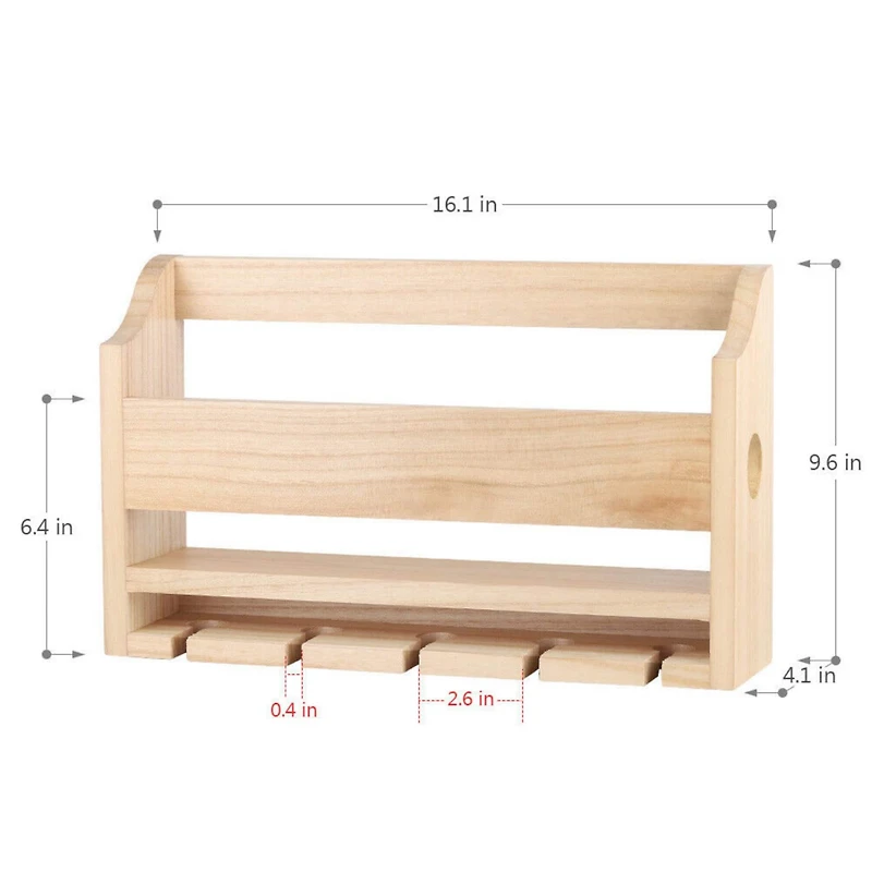 NEX™ Wall-Mounted Wine Rack with 5 Long Stem Glass Holder