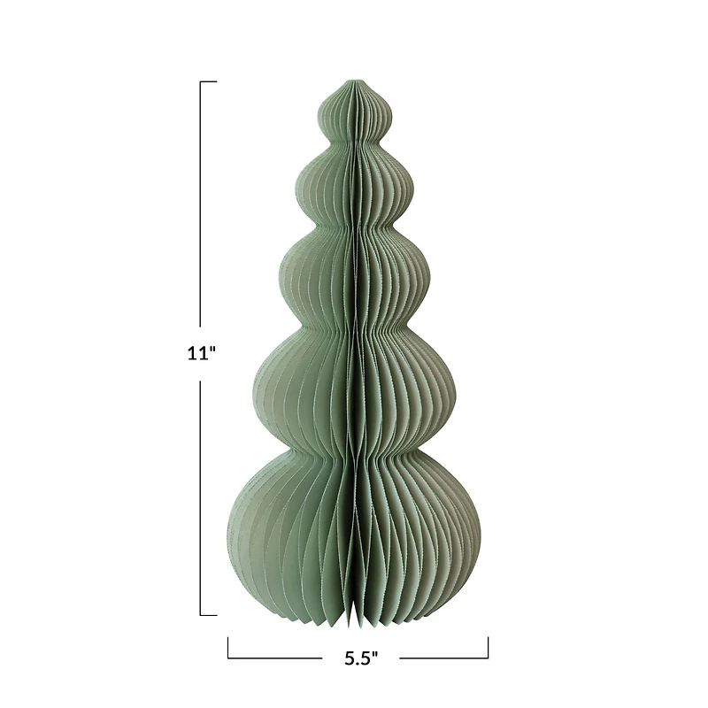 Hello Honey® 11" Mint Green Paper Folding Honeycomb Tree