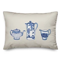 Tea In Row 14" x 20" Throw Pillow