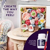 OKTO DIY Wood & Craft Romance Flowers Clay Kit