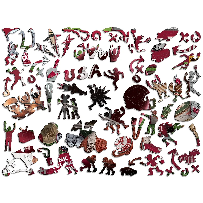 College Football Wooden Retro Series 333 Piece Jigsaw Puzzle