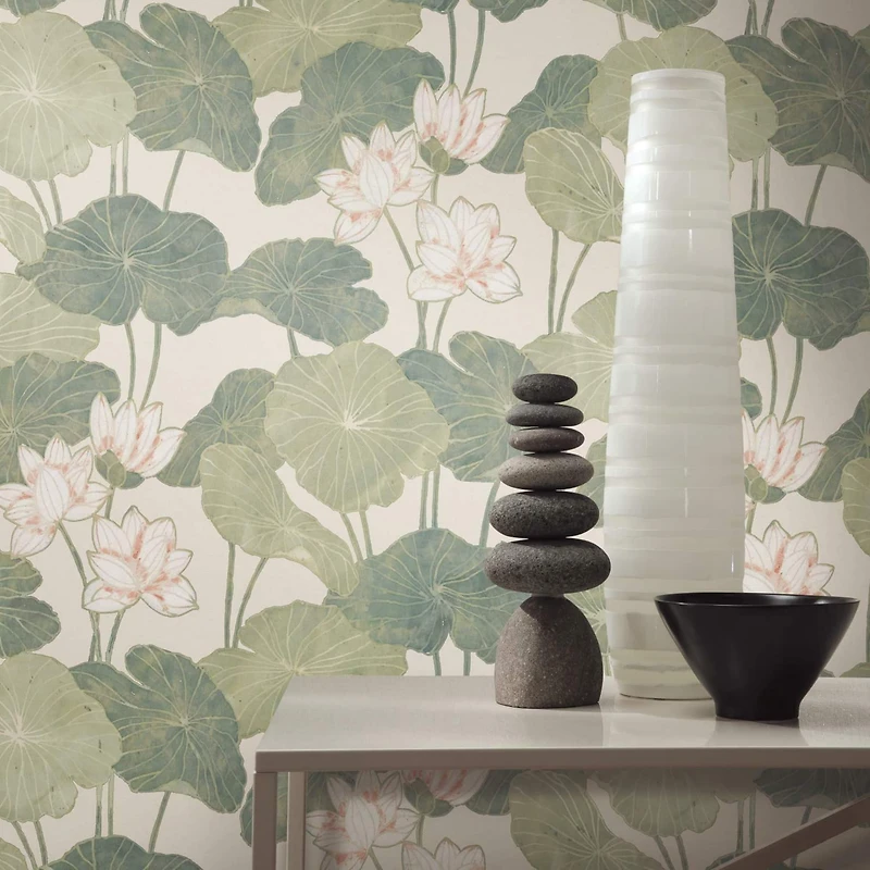 RoomMates Lily Pad Peel & Stick Wallpaper