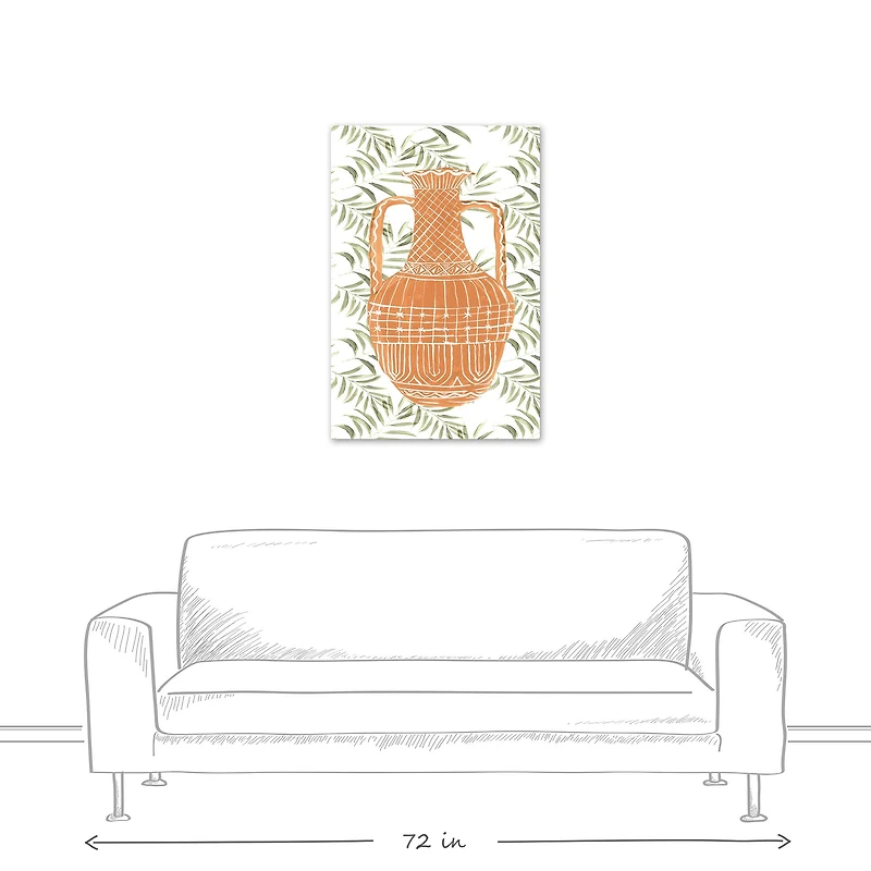 Patterned Pottery 24" x 36" Canvas Wall Art