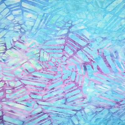 10 yd. Full Bolt: Feldman Premium Indonesian Batik Turquoise Crackle Fabric