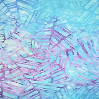 10 yd. Full Bolt: Feldman Premium Indonesian Batik Turquoise Crackle Fabric