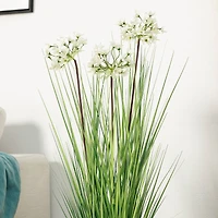 Glitzhome® 3.25ft. Faux Onion Grass Plant in Pot