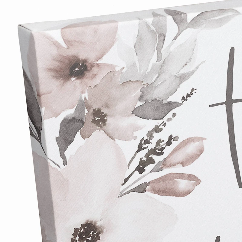 This Is Home Florals 11" x 14" Canvas Wall Art