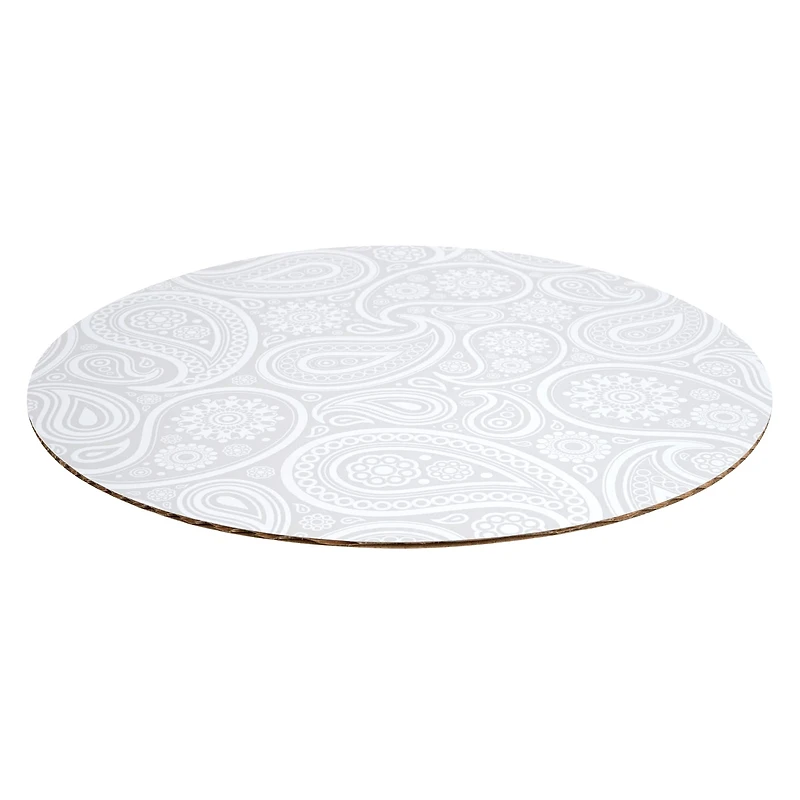 10" Silver Paisley Cake Boards by Celebrate It®