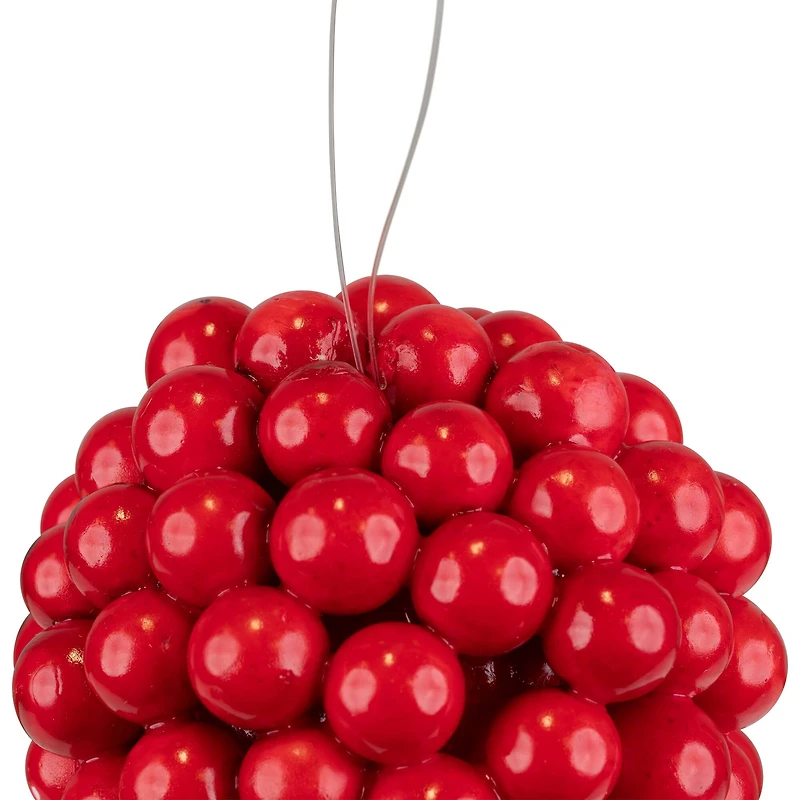 3.25" Red Berries Christmas Ball Ornament