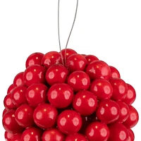 3.25" Red Berries Christmas Ball Ornament